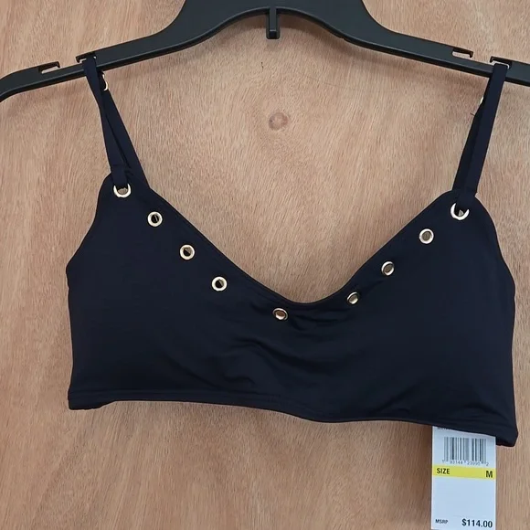 Michael Kors Navy Bikini with Gold Details - Picture 4 of 9